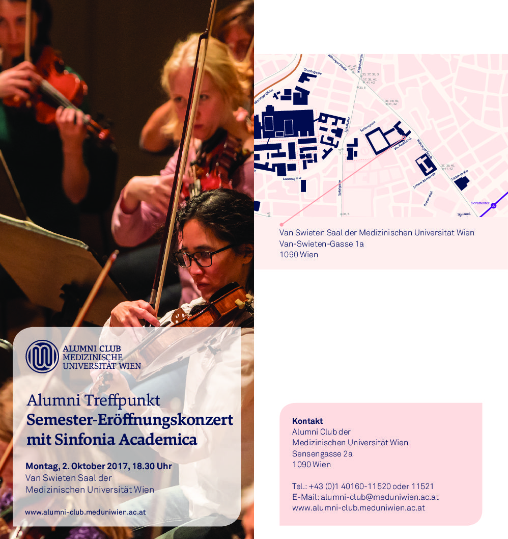 Semester opening concert with Sinfonia Academica